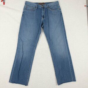 Agave Jeans Mens 36x32 Blue Waterman Straight Leg Medium Wash Denim USA Made